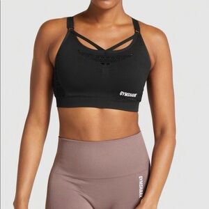 GYMSHARK Energy Seamless Perforated Sports Bra-Size Small